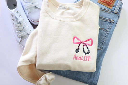 Personalized Bow Stethoscope Crew