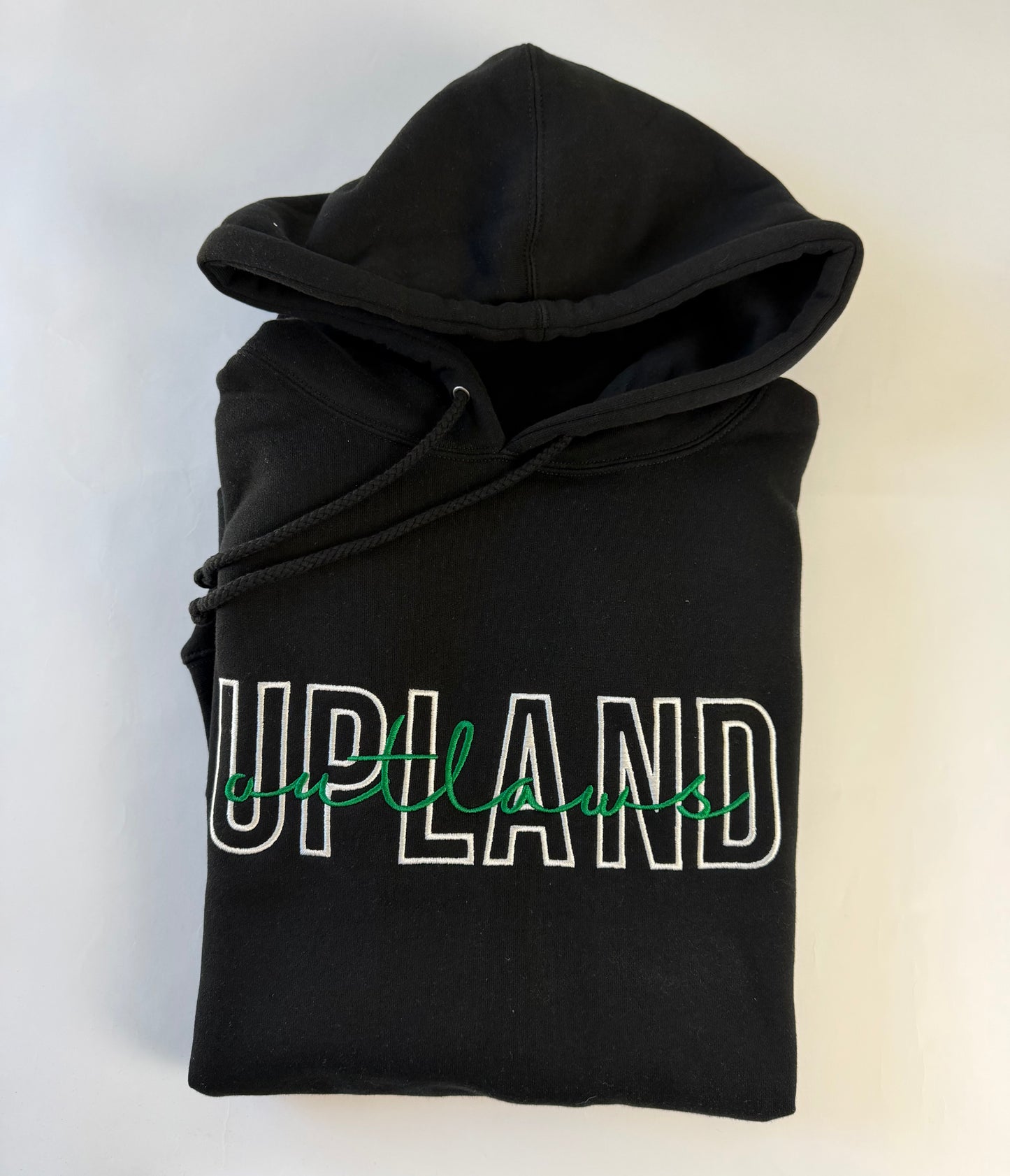 Upland Outlaws Embroidered Black Hoodie