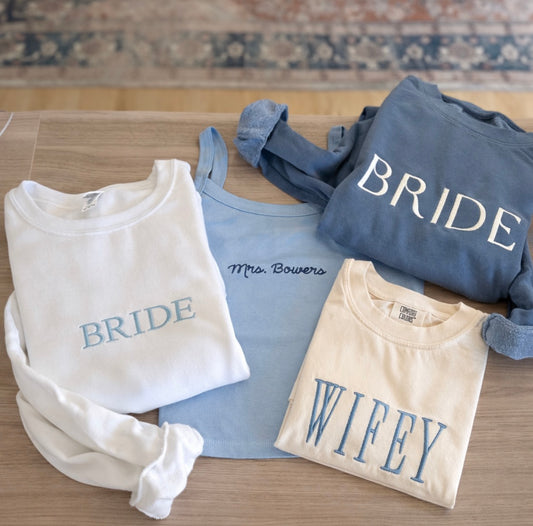 Bride Crewneck Sweatshirt - Comfort Colors Bridal Sweater