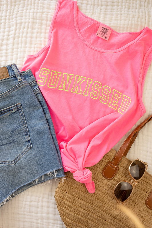 Sunkissed Embroidered Comfort Colors Tank