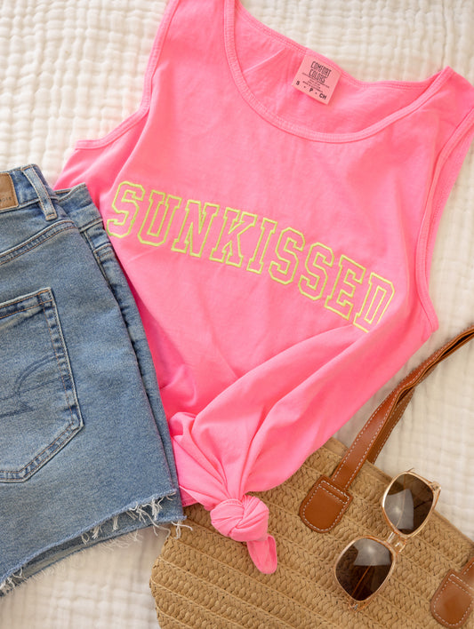 Sunkissed Embroidered Comfort Colors Tank