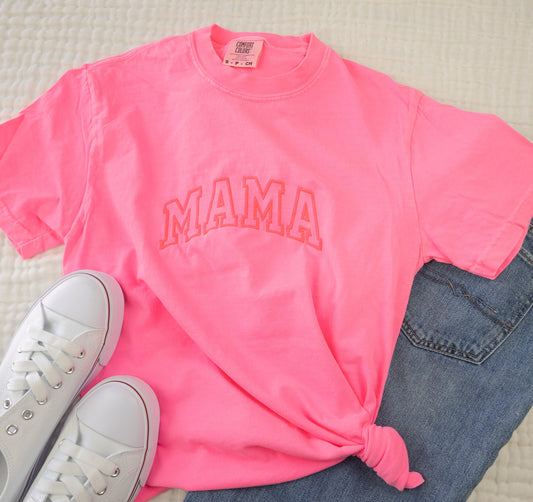 Neon Comfort Colors MAMA Tee