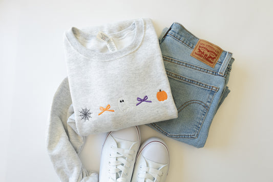 Halloween Icon Embroidered Crew