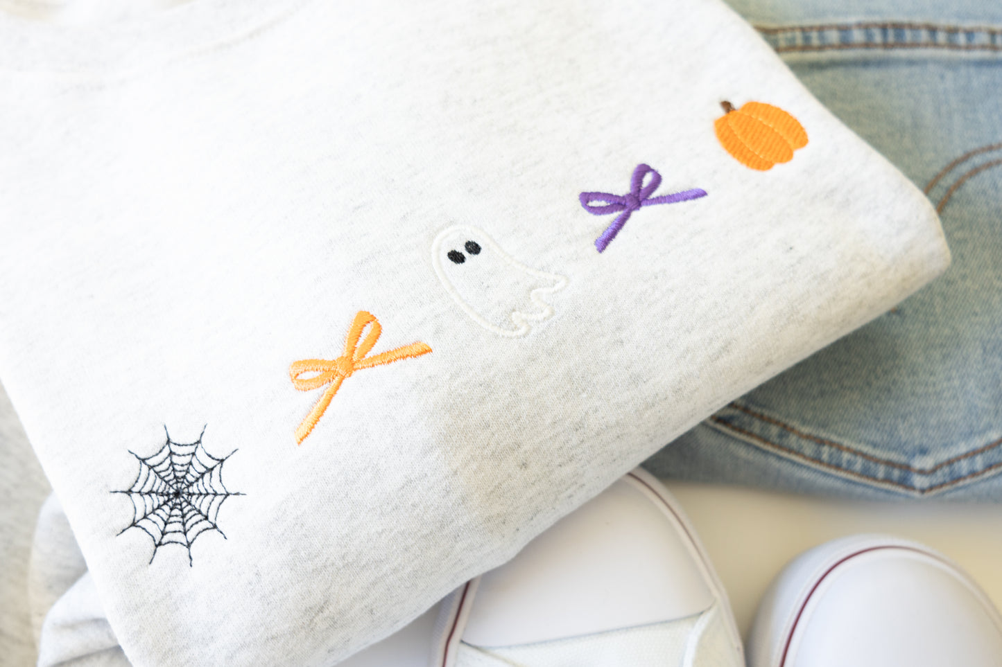 Halloween Icon Embroidered Crew