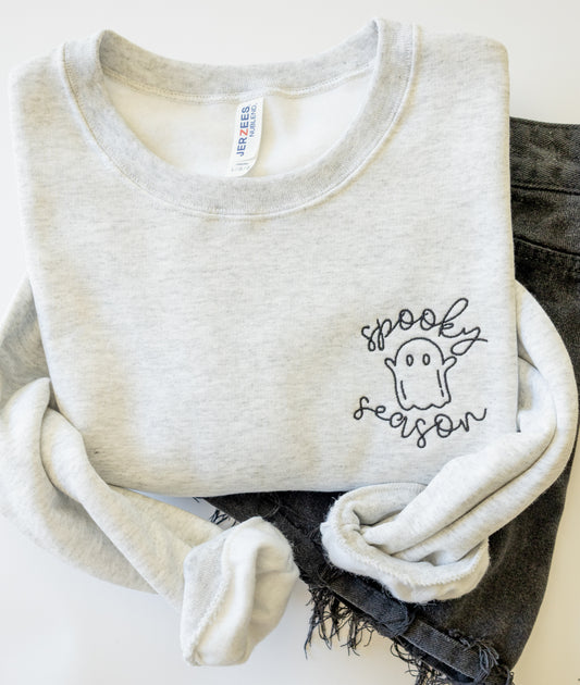 Embroidered Spooky Season Crew