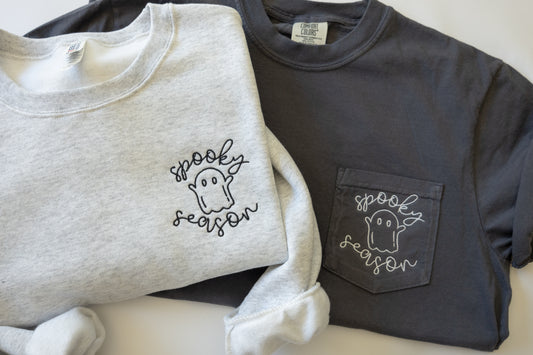 Embroidered Spooky Season Crew