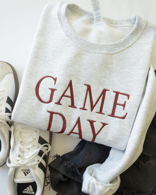 Embroidered Minimal Game Day Crew