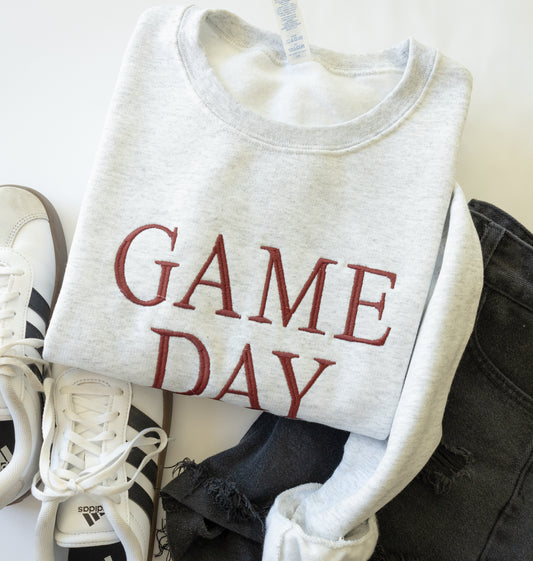 Embroidered Minimal Game Day Crew