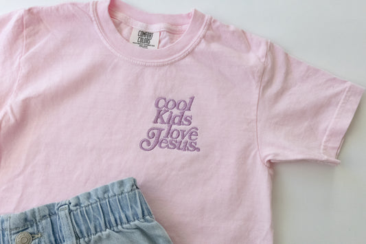 Cool Kids Love Jesus Embroidered Tee