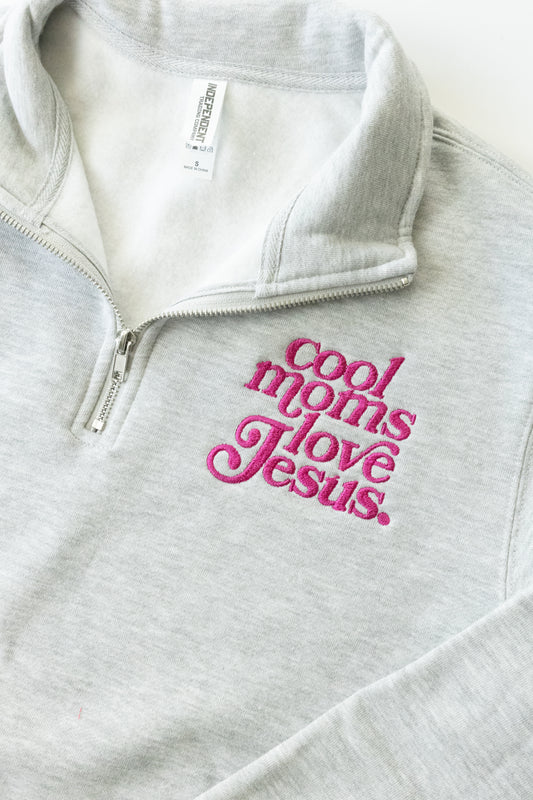 Cool Moms Love Jesus Quarter Zip