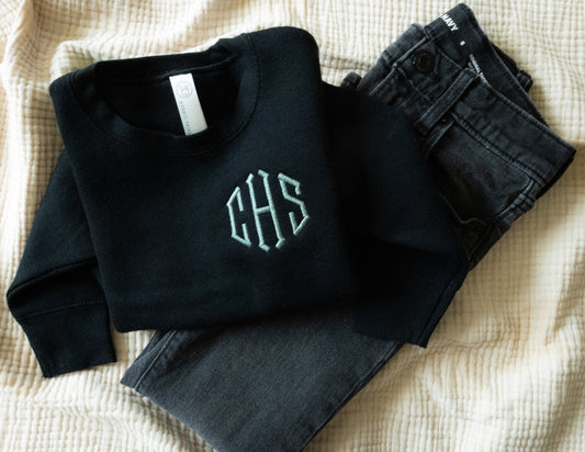 Toddler Personalized Monogram Crewneck Sweatshirt