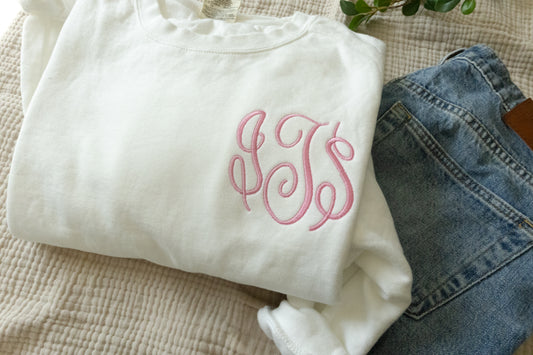 Comfort Colors Classic Monogram Sweatshirt