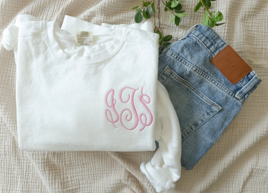 Comfort Colors Classic Monogram Sweatshirt