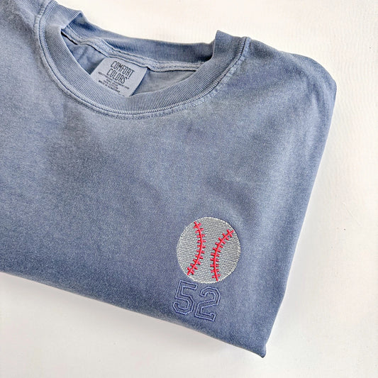 Custom Embroidered Baseball Tee