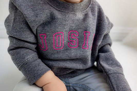 Toddlers Varsity Name Crewneck