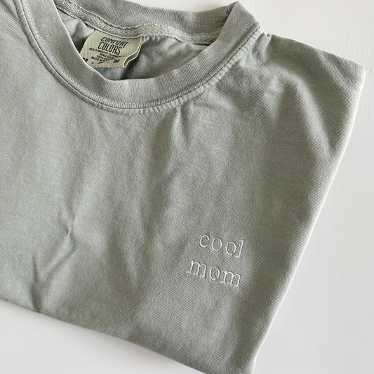 Cool Mom Minimal Embroidered Tee