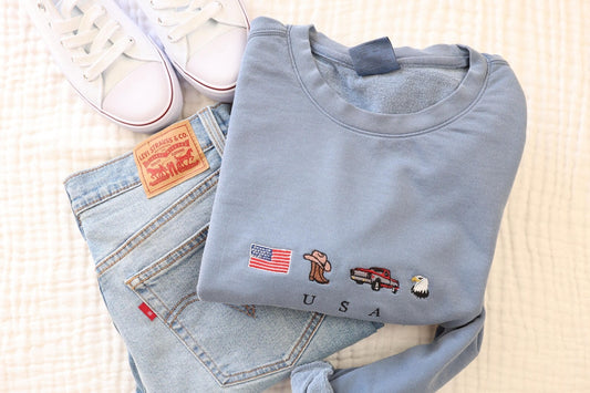 USA Icon Lightweight Crewneck