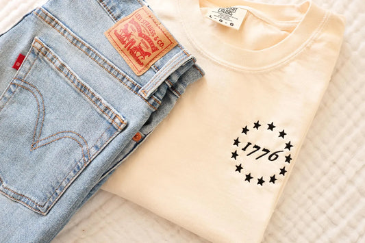 1776 Embroidered Comfort Colors Tee