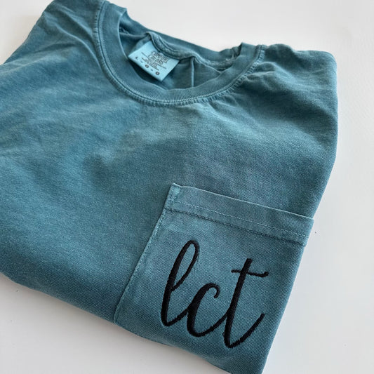 Embroidered Monogrammed Short Sleeve Tee