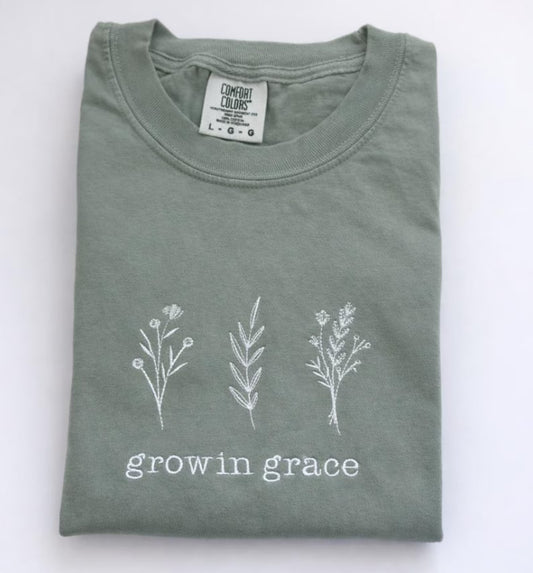 Grow in Grace Floral Tee