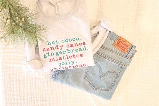 Holiday Phrases Crewneck Sweatshirt