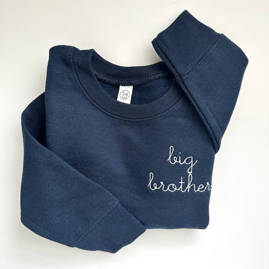 Big Brother/ Big Sister Embroidered Crewneck Sweatshirt