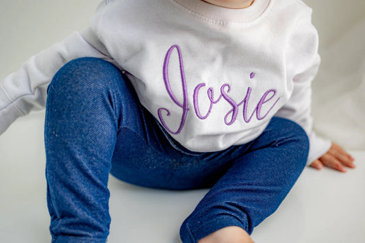 Personalized Toddler Scripted Name Crew