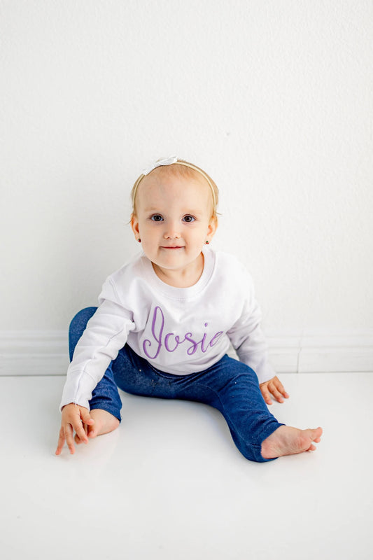 Personalized Toddler Scripted Name Crew