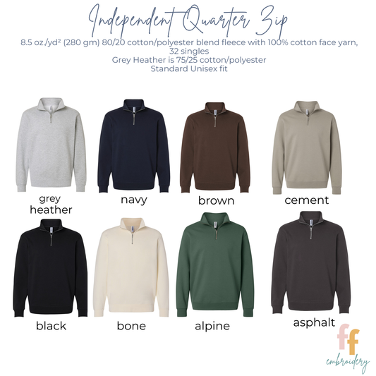 Tomorrow Needs You Embroidered Quarter Zip