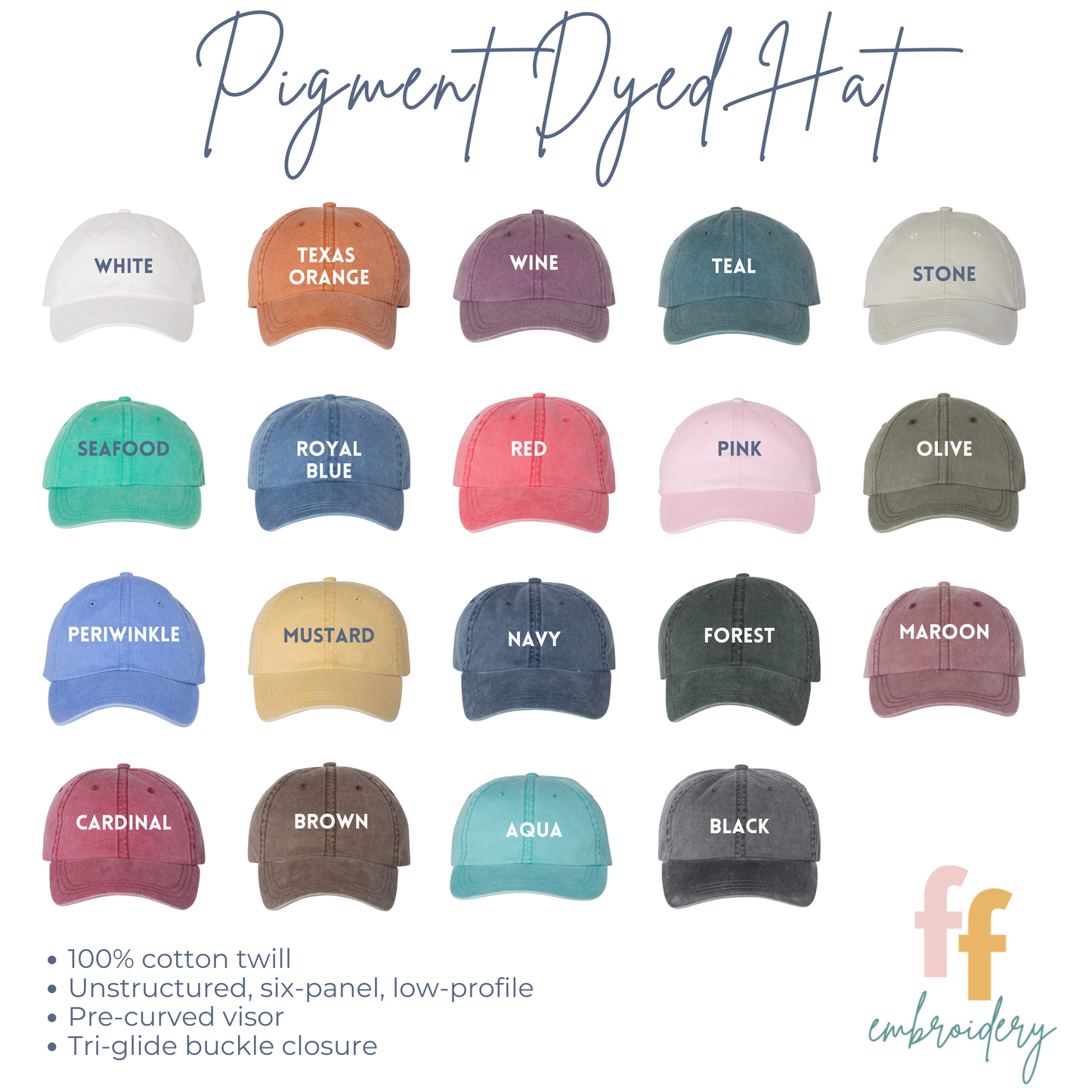 Minimal Cross Embroidered Hat