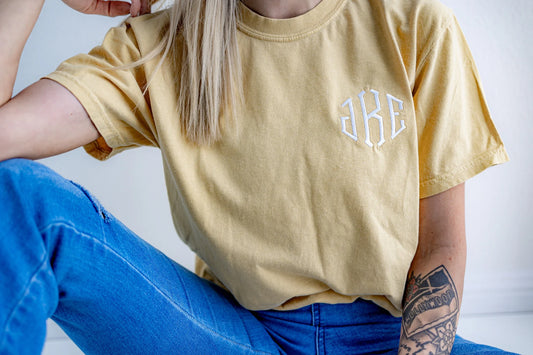Custom Monogrammed Embroidered Tee