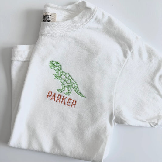 Personalized Toddler Name Dinosaur Tee