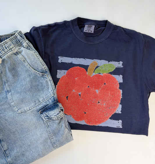 Apple Teacher T Shirt - Comfort Colors Watercolor Apple T Shirt - Cute Teacher Shirt - Back to School Shirt Teacher Graphic Shirt