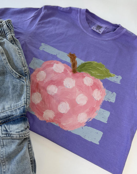 Watercolor Apple Teacher T Shirt - Comfort Colors Watercolor Apple T Shirt - Cute Teacher Shirt - Back to School Shirt Teacher Tee