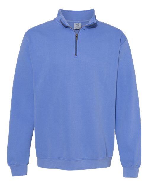 Embroidered Custom School Comfort Colors Quarter Zip Sweatshirt