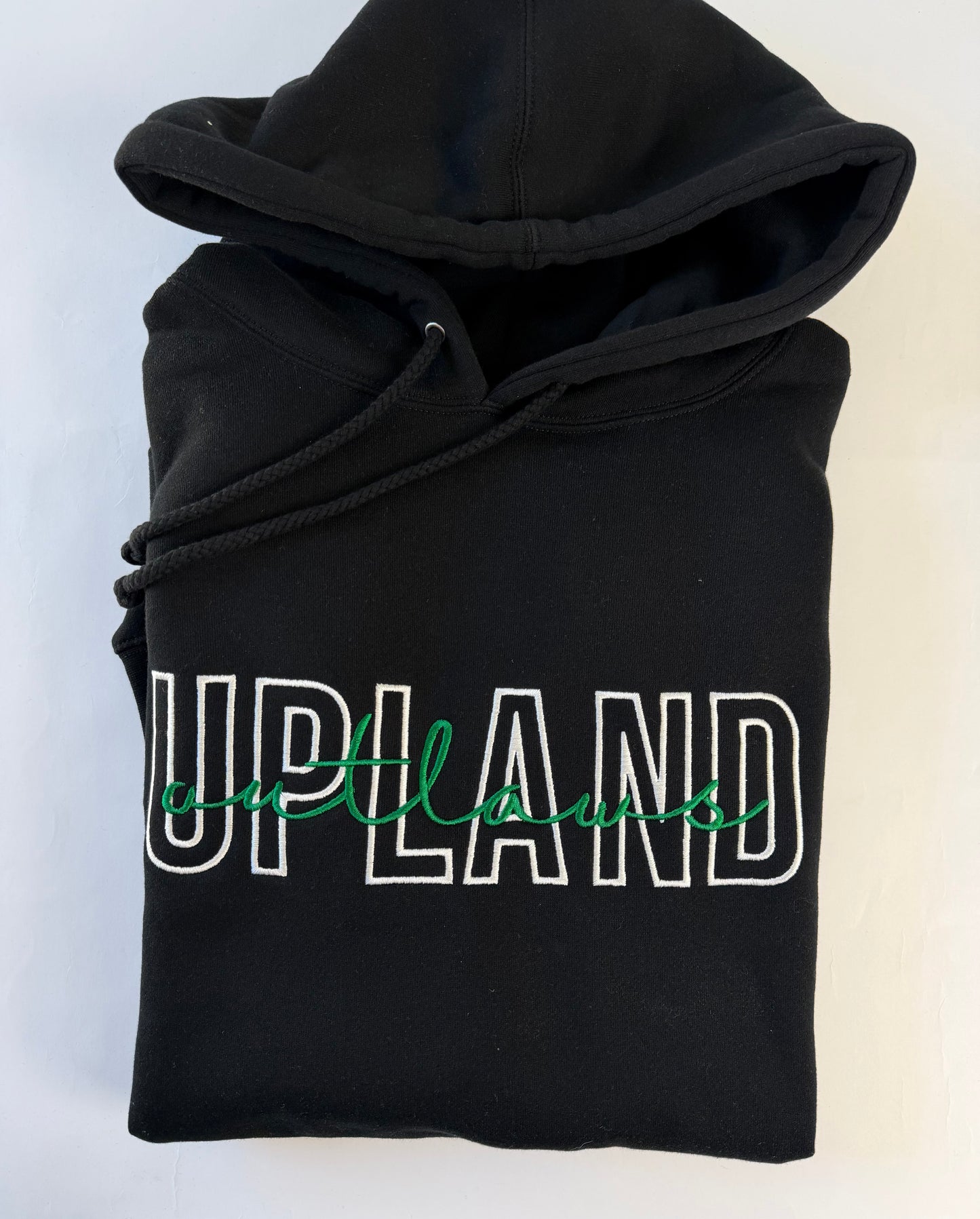 Upland Outlaws Embroidered Black Hoodie