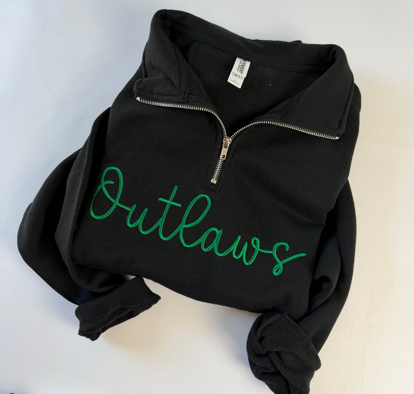 Outlaws Embroidered Quarter Zip Sweatshirt