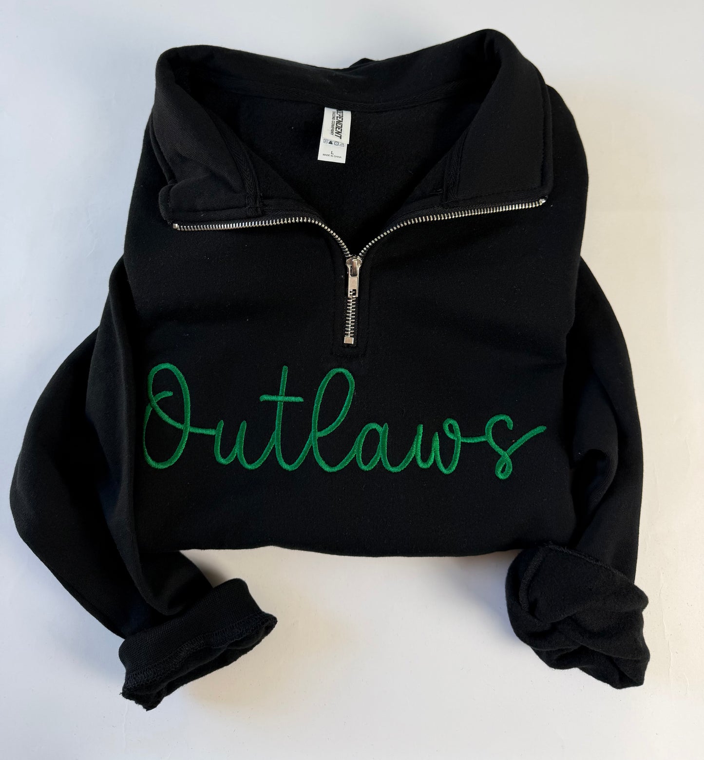 Outlaws Embroidered Quarter Zip Sweatshirt