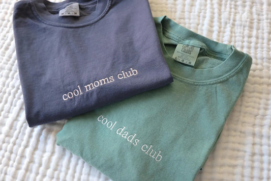 Cool Dads Club / Cool Mom Club Embroidered Tee