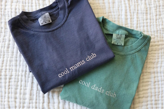 Cool Dads Club / Cool Mom Club Embroidered Tee