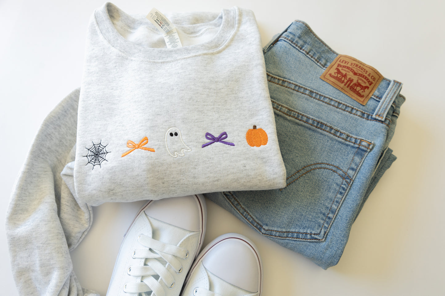 Halloween Icon Embroidered Crew