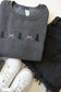 Embroidered Cat Halloween Crew