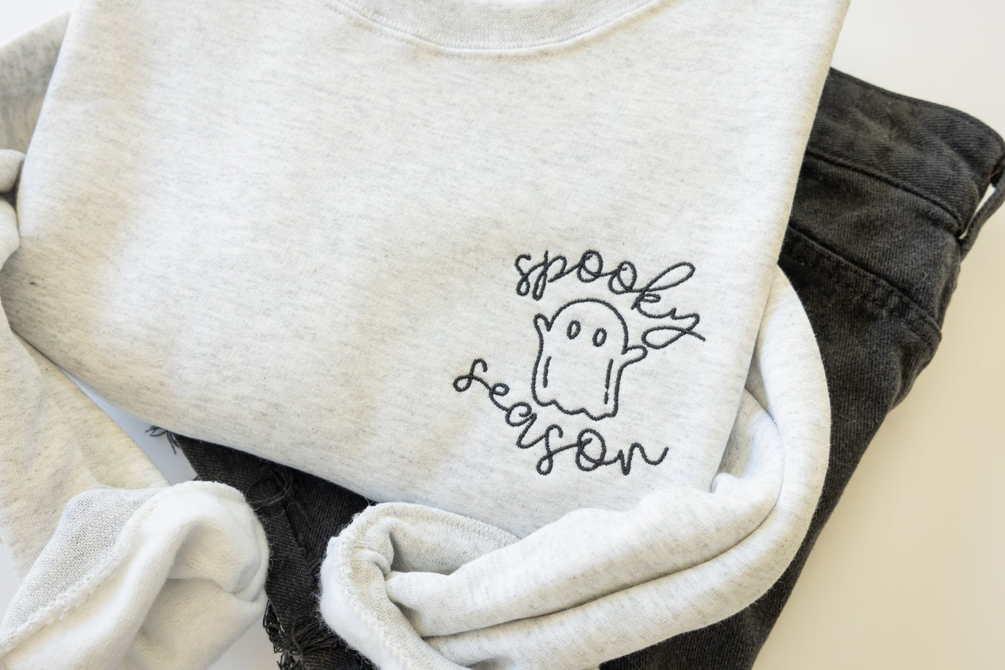 Embroidered Spooky Season Crew