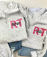 Personalized RN Floral Initial Quarter Zip (choose any credential!)