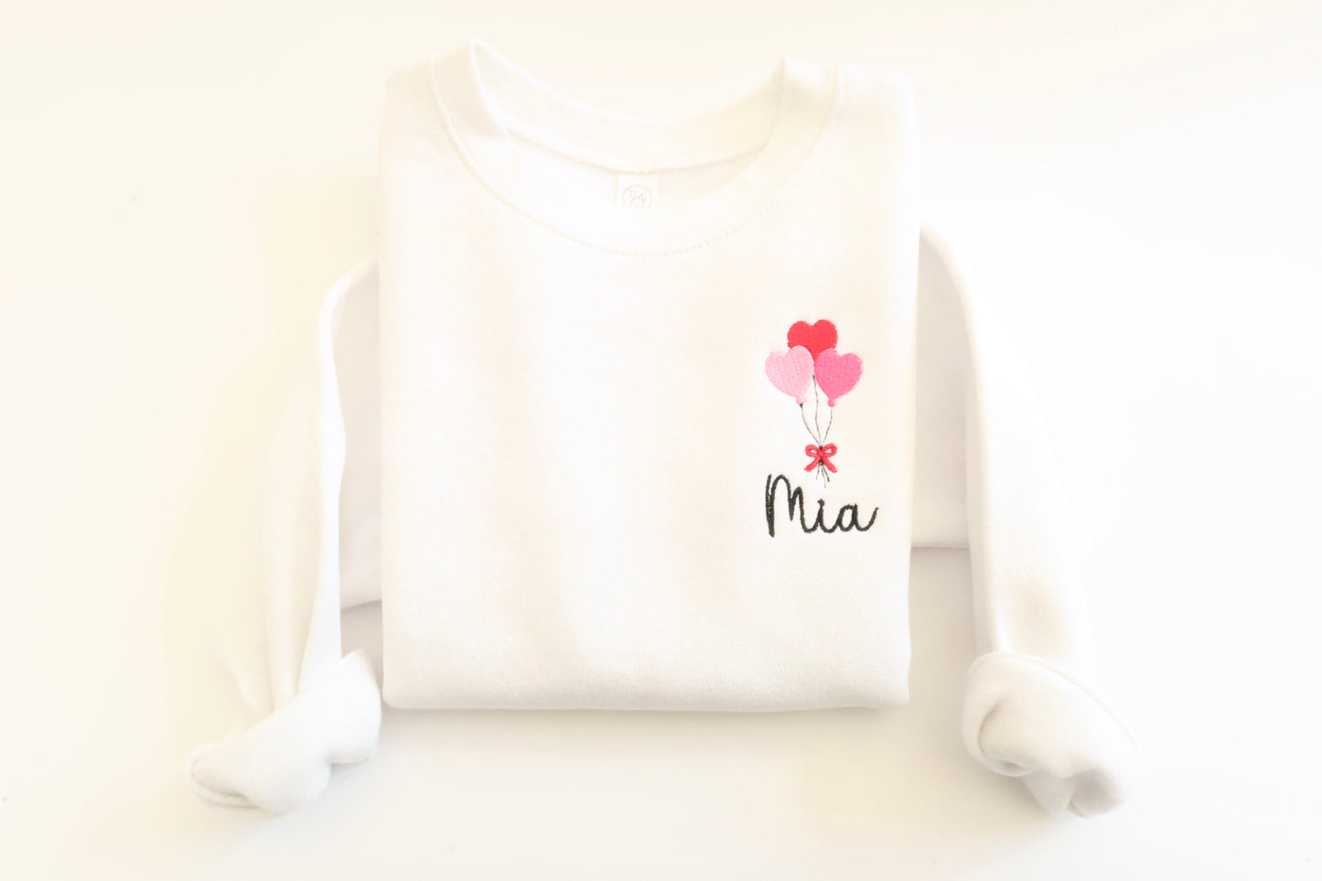Heart Bouquet Monogrammed Valentines Crew