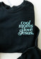 Cool Moms Love Jesus Embroidered Crew