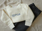 Minimal Embroidered Personalized Name Crew