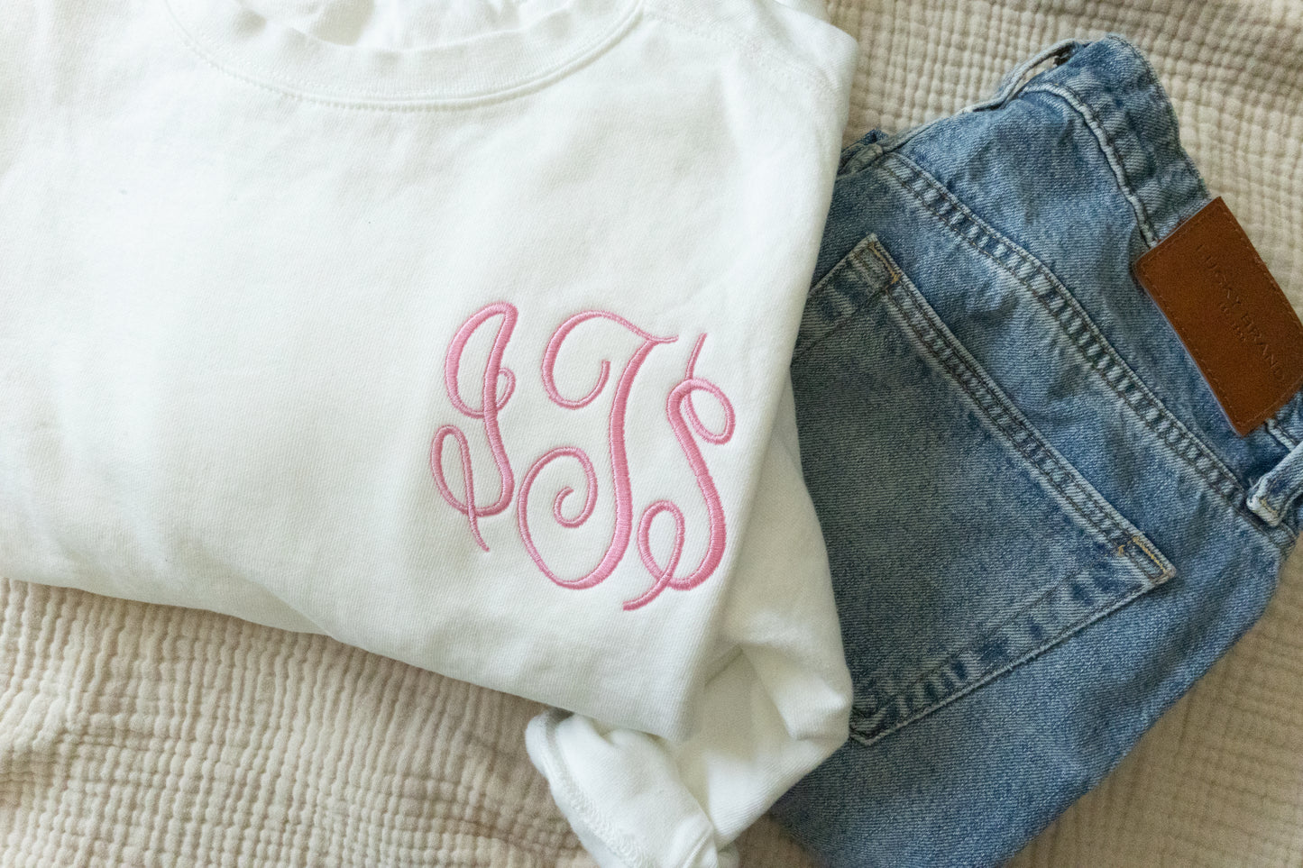 Comfort Colors Classic Monogram Sweatshirt