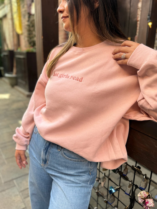 Hot Girls Read Books Sweatshirt