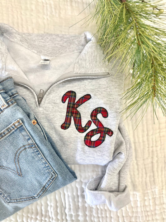 Adult Christmas Monogrammed Crew